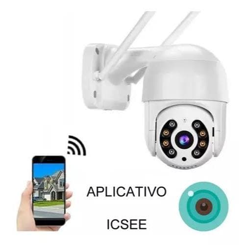 Câmera Segurança Externa IP WIFI Prova D'água Infravermelho Hd 1080P APP ICSEE