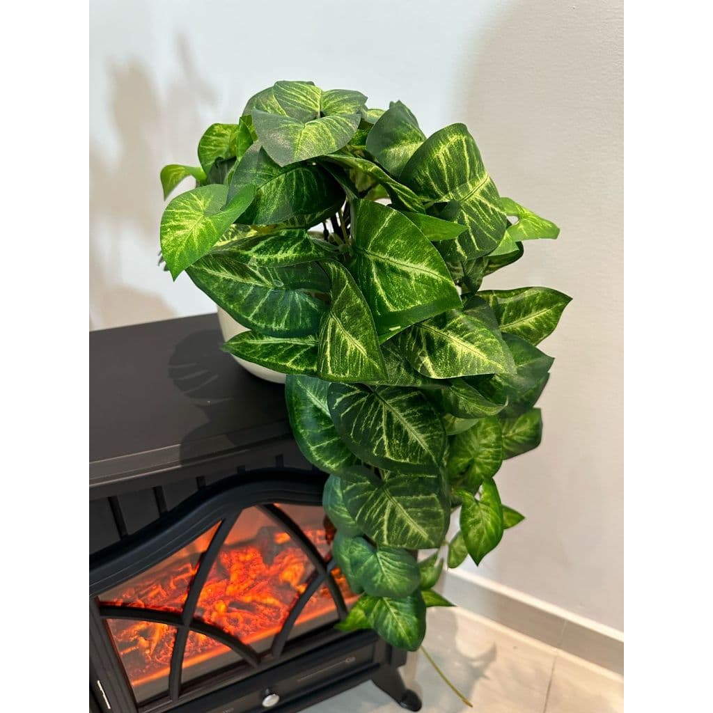 Pendente Folhagem Cheia Artificial Luxo Realista