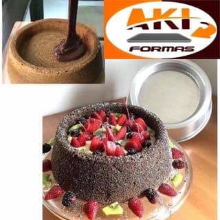 FORMA BOLO BALLERINE OU PISCINA - 26 x 22 x 8 -FEITA DE ALUMINIO 0,8 COM NOTA FISCAL (( cx 2 ))