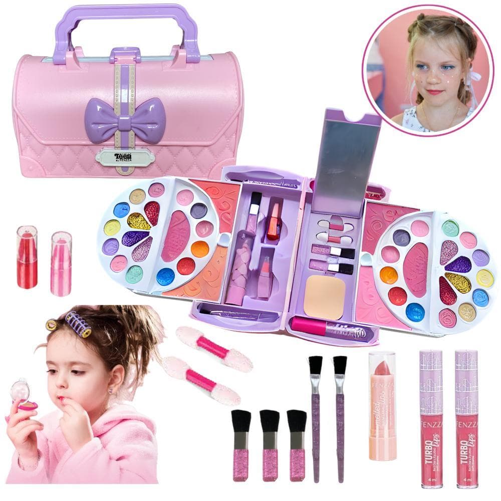 Maleta De Maquiagem Infantil - Kit Maquiagem Infantil Lindo