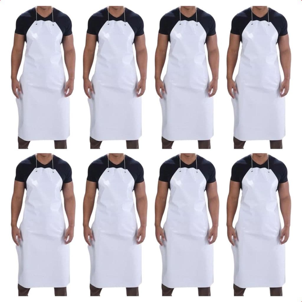 Kit 10 Avental Pvc Forrado Ilhós Impermeável Açougue Frigorífico Cozinha Peixaria Padaria Pintura