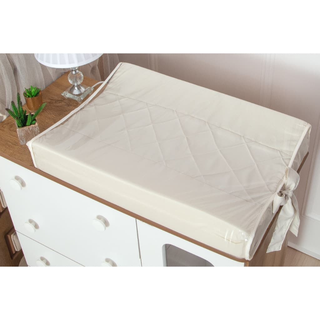 Trocador Plastificado Anatômico de Cômoda Para Bebê