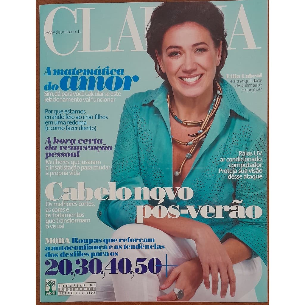 Revista Claudia Nº 582 Março/2010 Lília Cabral