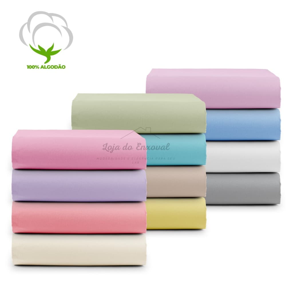 1 Metro de Tecido Percal 200 Fios 100% Algodão Liso 1,00m x 2,50m