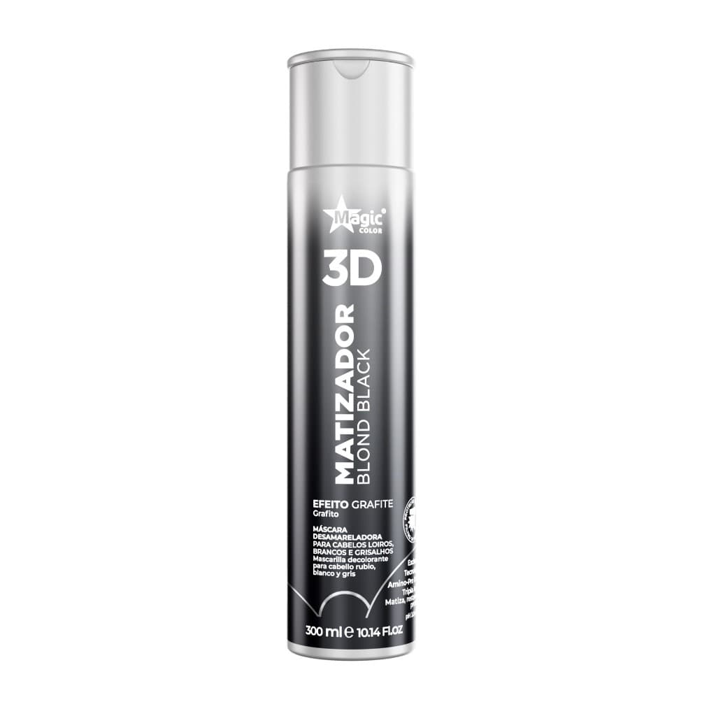 Matizador 3D Magic Color Blond Black - Efeito Grafite - 300ml