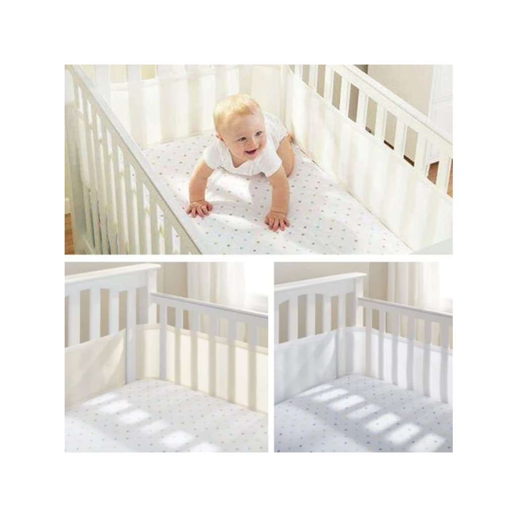 Tela Protetora Respirável Berço Americano Branco + Envio Rapado