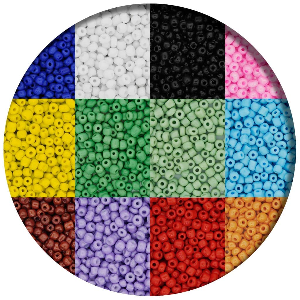 Miçanga Leitosa para Guia 4mm - 50g Aprox. 660 Peças