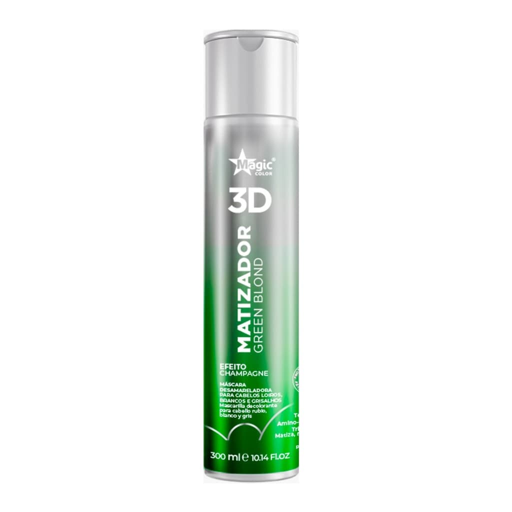 Matizador 3D Magic Color Green Blond – Efeito Champagne - 300ml