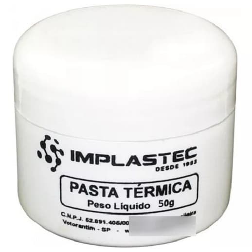 Pasta Térmica Pote 50g Implastec (Processador / Cpu)
