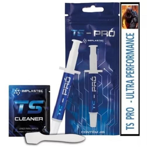 Pasta Térmica Ts Pro 4G 6,2 W/mk Gamer Implastec