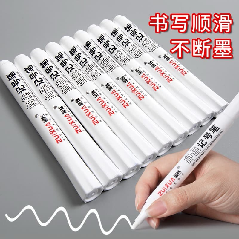 Marcador Pinta Pneu Permanente Marcadora A Prova Com Tinta Branca - Retoque Lataria Tenis Reparos