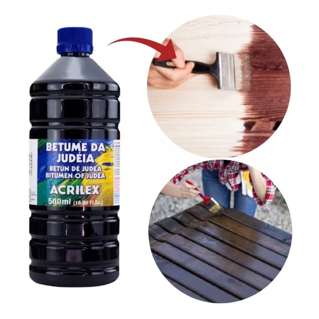 Betume Da Judéia 500ml Original Acrilex Com Nota Fiscal - Envelhecer Madeira, Gesso, Bijuteria, Etc