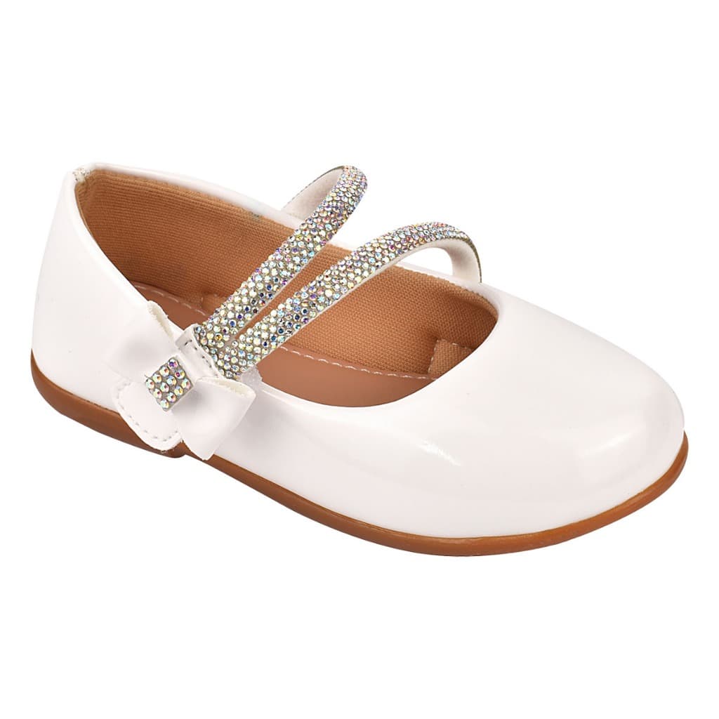 Sapatilha Boneca Infantil menina com strass tradicional batizado princesa casamento