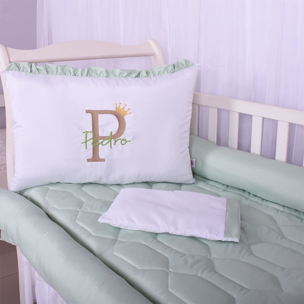 Kit Berço Microfibra Personalizado Menino/Menina - 06 Peças