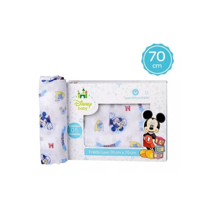 Fralda Disney Baby Mickey Luxo 70 X 70cm