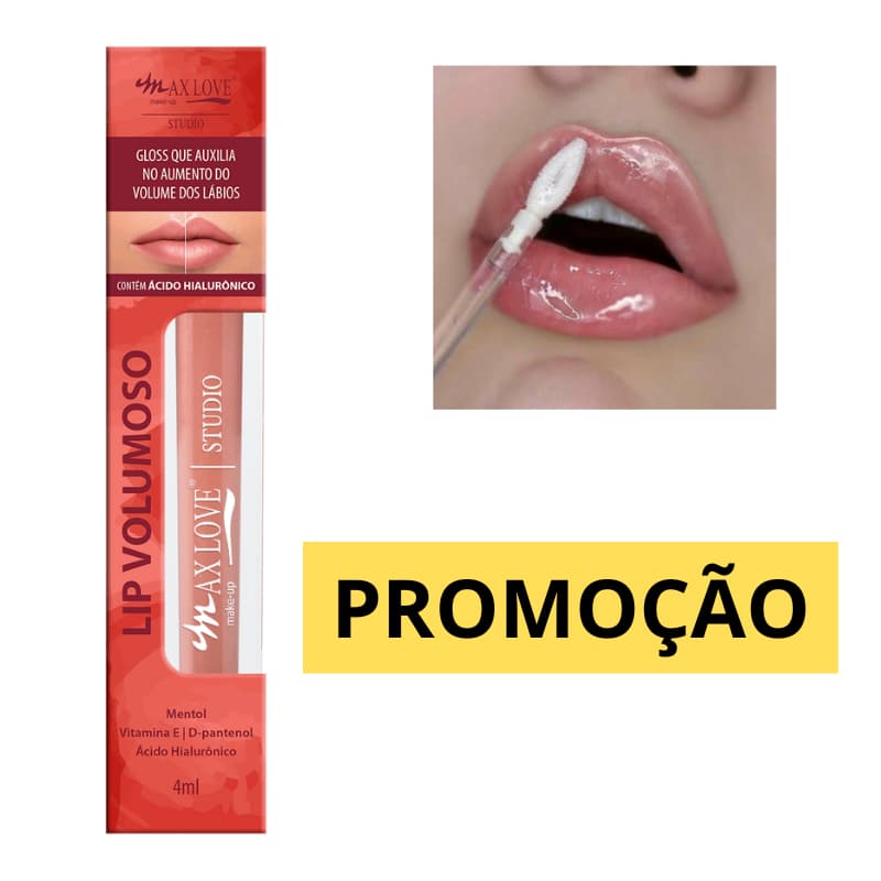 Gloss Lip Volumoso Numero 12 Aumenta boca Vegano Max Love - 5ML