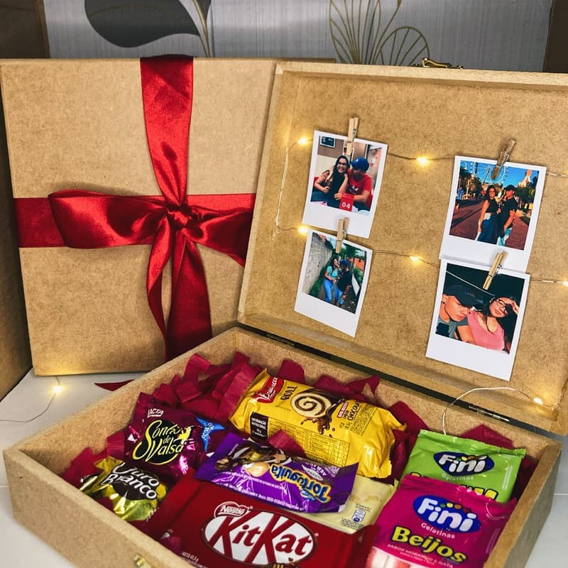 Caixa de presente Led MDF para namorados namorada Pais envio rápido para todas as regiões