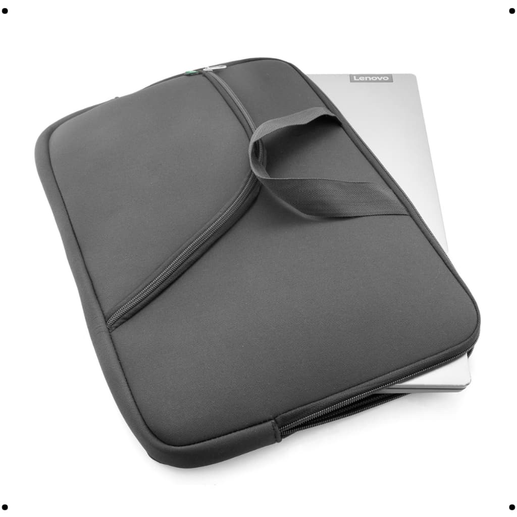 Pasta Case Preta Capa Notebook Com Bolso 14/15/17 Polegadas Bolsa Resistente Casual