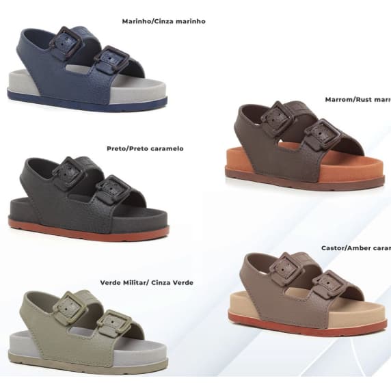 SANDALIA INFANTIL PLATAFORMA BABY MASCULINO LANÇAMENTO