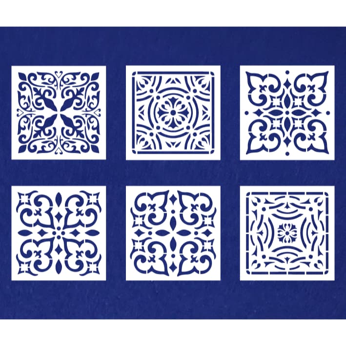 Stencil Para Pintura 14x14cm Azulejos
