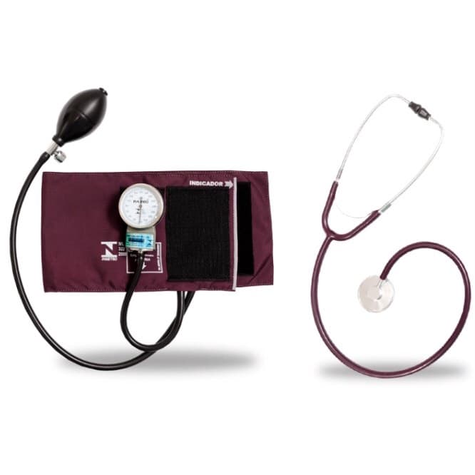 Kit Esfigmomanômetro + Estetoscópio Duo P.A.MED com Bolsinha para Aparelho e Esteto
