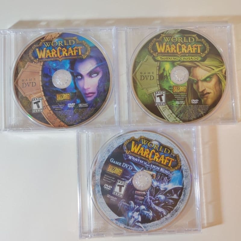 Jogo World of Warcraft - apenas o cd/dvd - mídia física - original - Burning Crusade / Wrath of The Lich King / Blizard