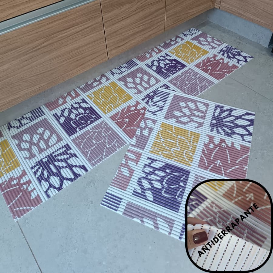 Passadeira Emborrachada Antiderrapante Cozinha, Corredor, Banheiro, Lavanderia - Escolha o Tamanho
