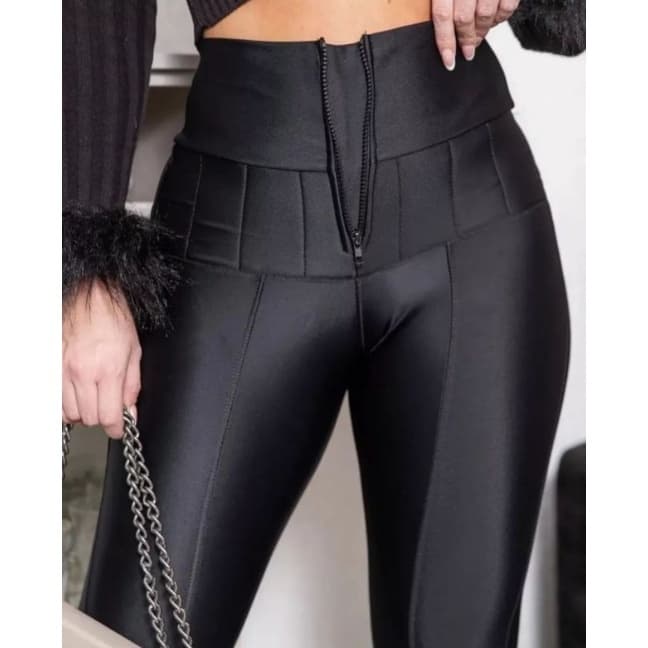 Calça Hiper Lipo Super Modeladora Chapa Barriga  Suplex Power e Poliamida Premium Tamanhos / P ao G3