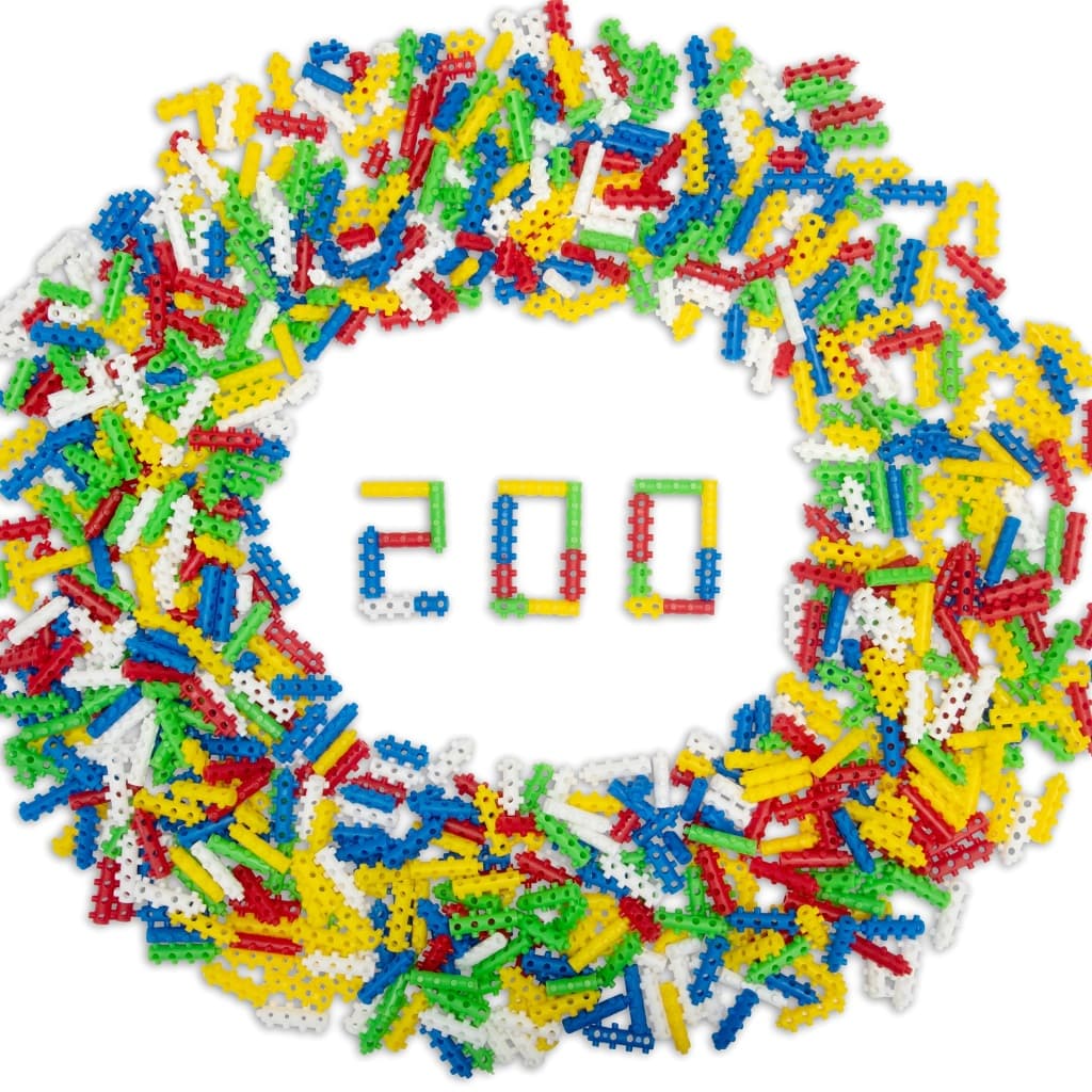 Brinquedo do Montar Play Pinos Coloridos com 200pçs Encaixes Firmes Blocos de Montar Mágicos