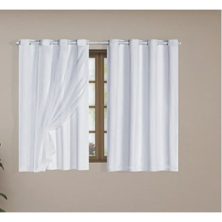CORTINA BLECAUTE BLACKOUT 2,80 X 1,80 VOIL LISO JANELA PARA SALA/QUARTO/ESCRITÓRIO
