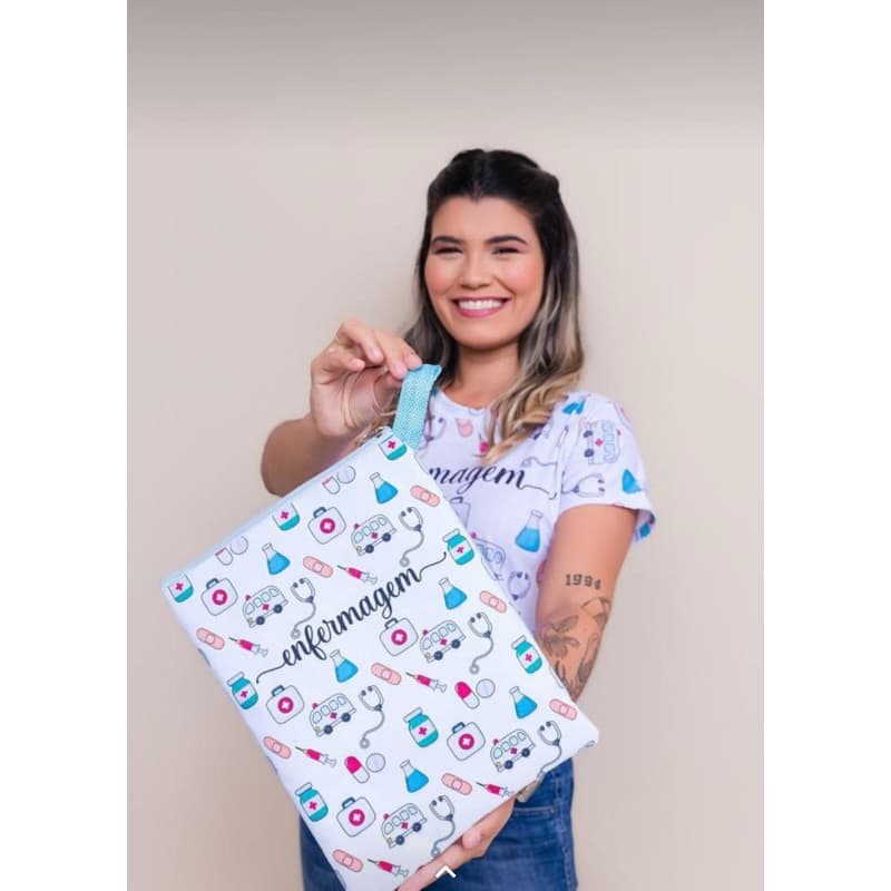 Porta Jaleco Bolsa Enfermagem