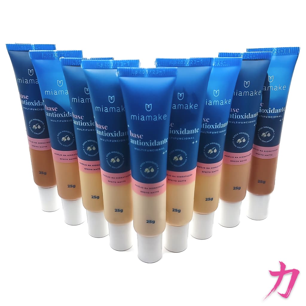 BASE ANTIOXIDANTE COBERTURA MEDIA MULTIFUNCIONAL EFEITO MATTE - MIA MAKE