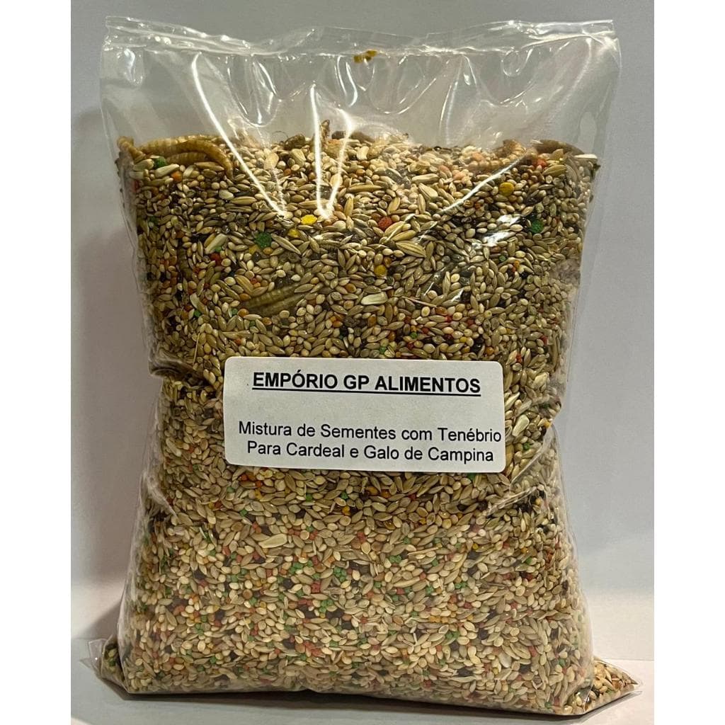 Mistura Especial Com Insetos Para Cardeal e Galo de Campina 1kg