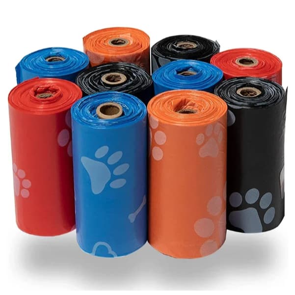 10 Rolinhos de Saquinhos/Refil de Lixo Sortidos Para Coco Pet Gato Cachorro - 150 saquinhos