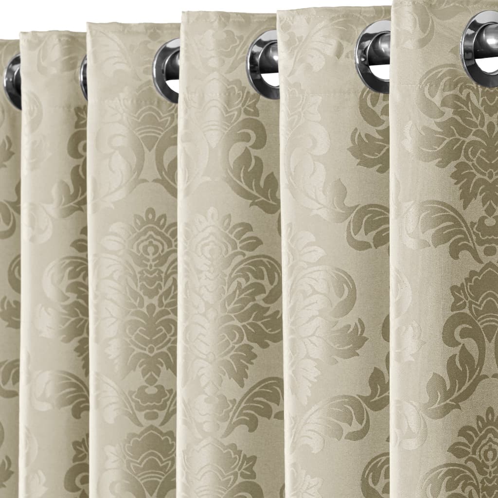 Cortina Jacquard Palha Sala E Quarto 4,00 mts X 2,60mts Tecido Importado