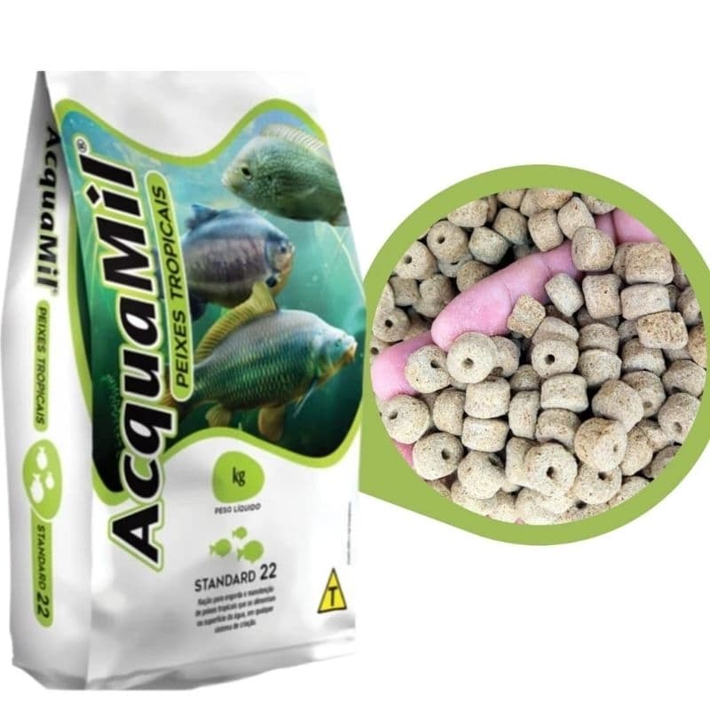 Ração Acquamil P22% Furadinha a Granel NOVA.