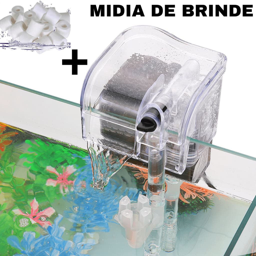 FILTRO EXTERNO HF-200 XP-06 AQUATANK HANG-ON PARA AQUARIOS ATÉ 40 LITROS