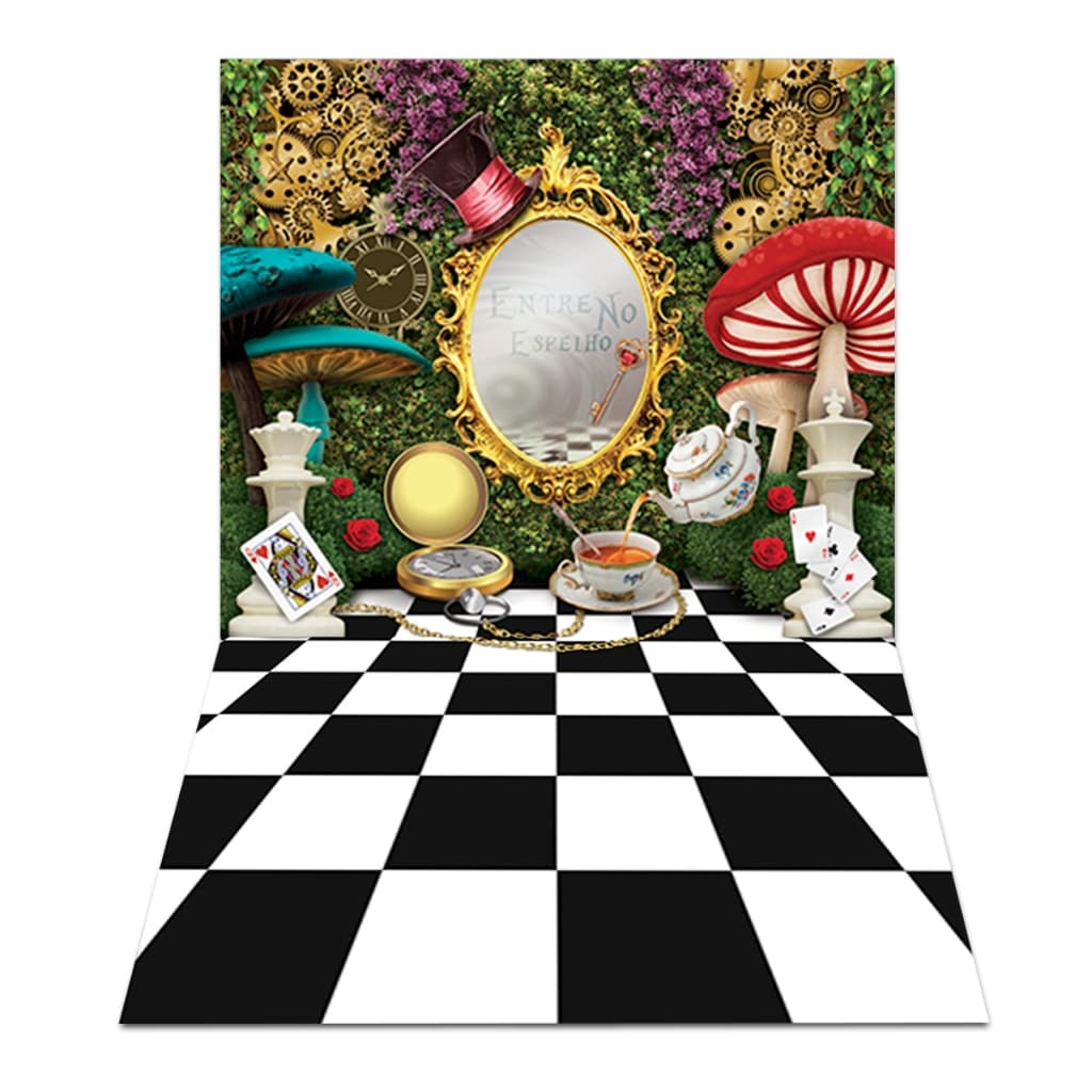 Fundo Fotográfico Pais Das Maravilhas Em Tecido PN-0966