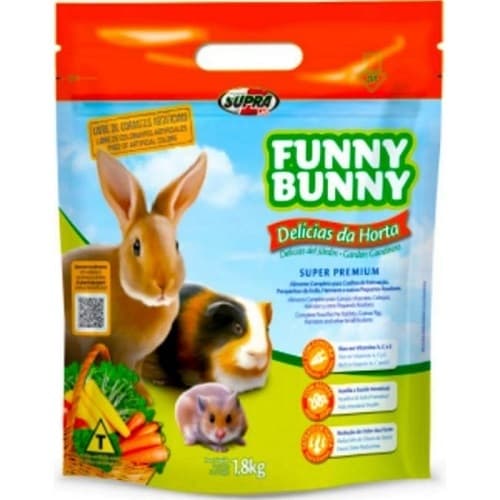 Funny Bunny 1,8kg Delícias da Horta -  Ração para Hamster, Coelhos e Roedores.