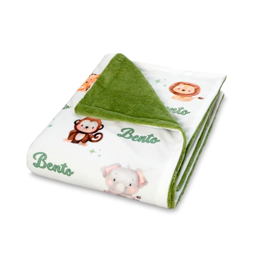 mantinha para nenem personalizada com nome e personagem envio já