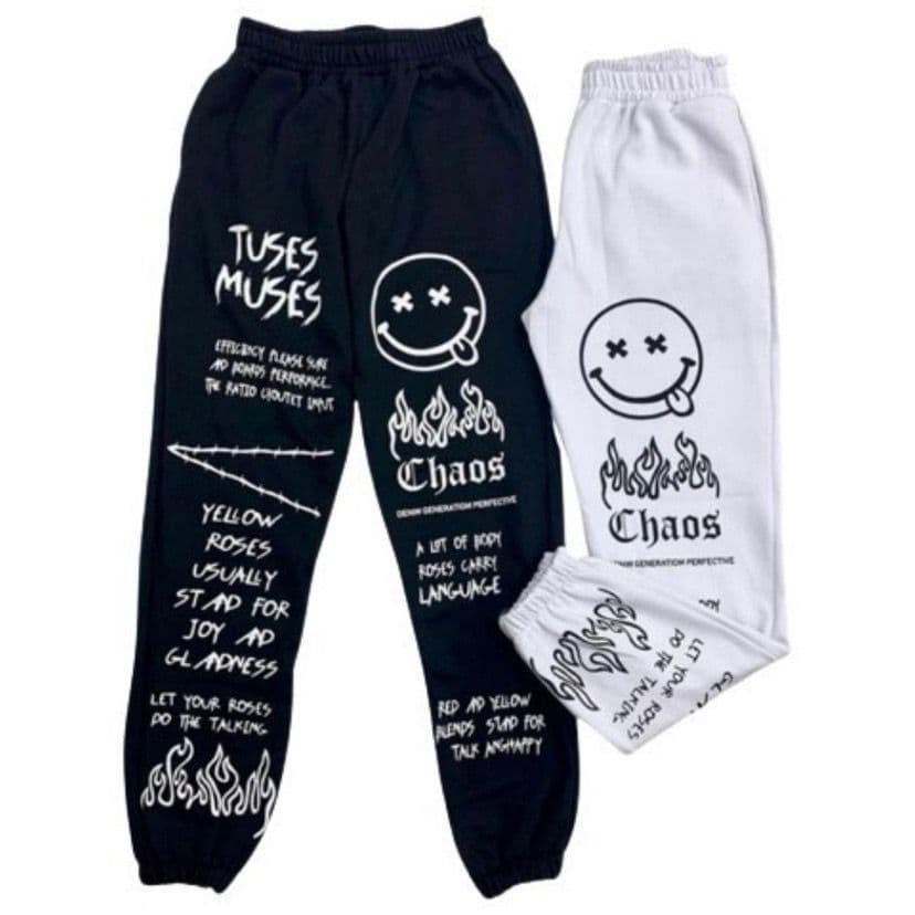 Calça Tactel Smile Unissex Jogger Moda Gringa