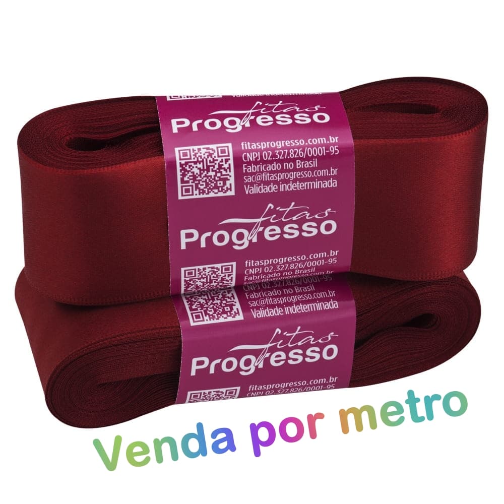 Fita de Cetim N°9 Lisa 38 mm - Progresso - Venda por Metro