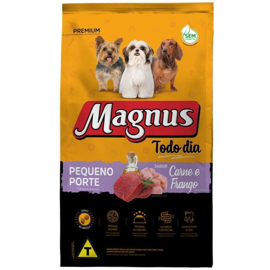 Magnus Todo Dia Pequeno Porte Saca 3kg Carne E Frango