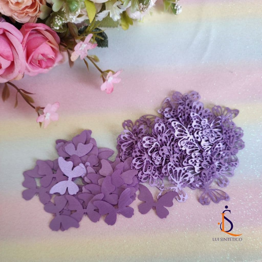 Borboleta em cetim  - 2cm 100unidades