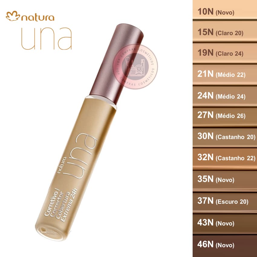 Corretivo Cobertura Extrema 24h Una Natura - 8ml (Efeito matte)
