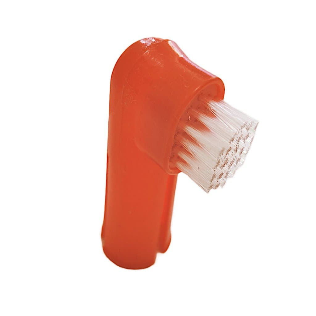 Escova De Dente Para Cachorro E Gato Com Cerdas Macias Modelo Dedeira De Silicone Anti-tártaro