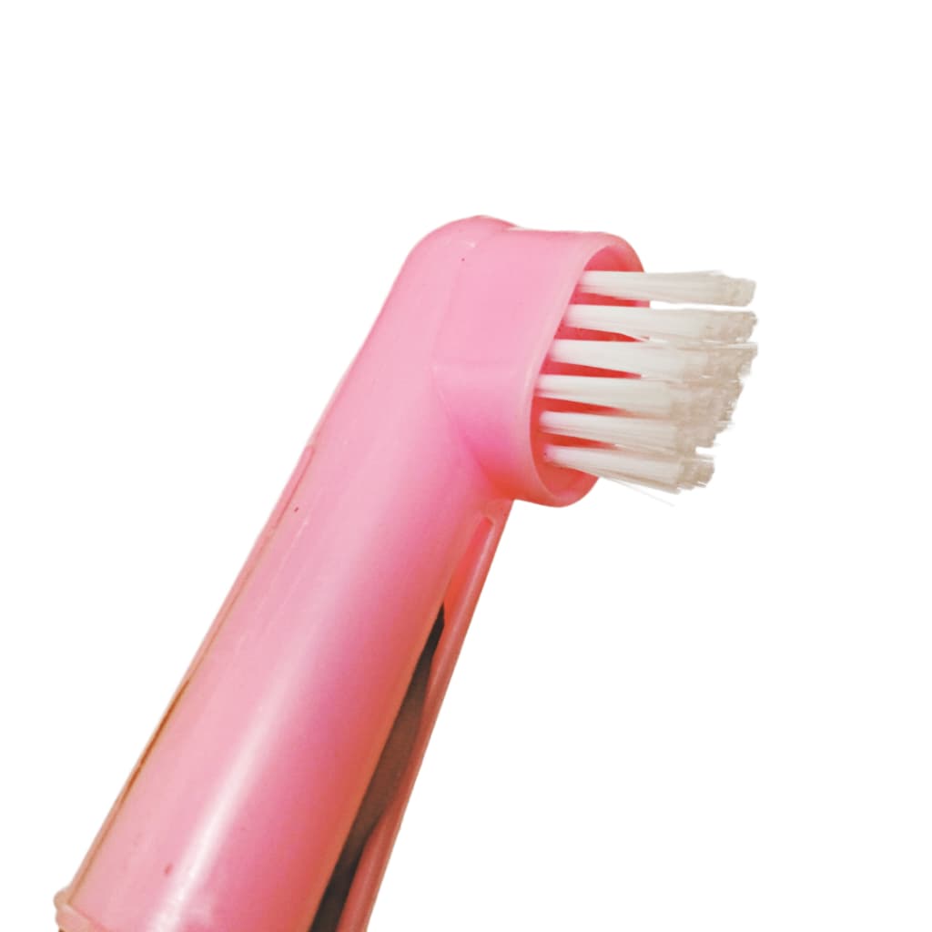 Escova De Dente Para Pets Com Cerdas Macias Modelo Dedeira De Silicone Anti-tártaro