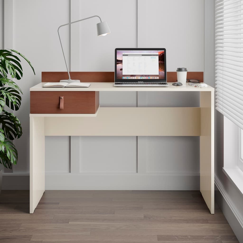 escrivaninha mesa computador 1 gaveta home office estudo 90cm varias cores