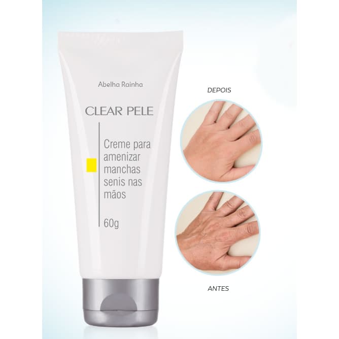 Creme Para Amenizar Marcas Nas Mãos  Clear Pele - Abelha Rainha 60g