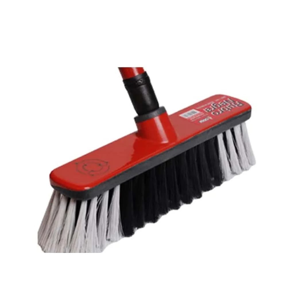 vassoura de pelo sintético  - V-max preta e branca COM CABO ou SEM CABO